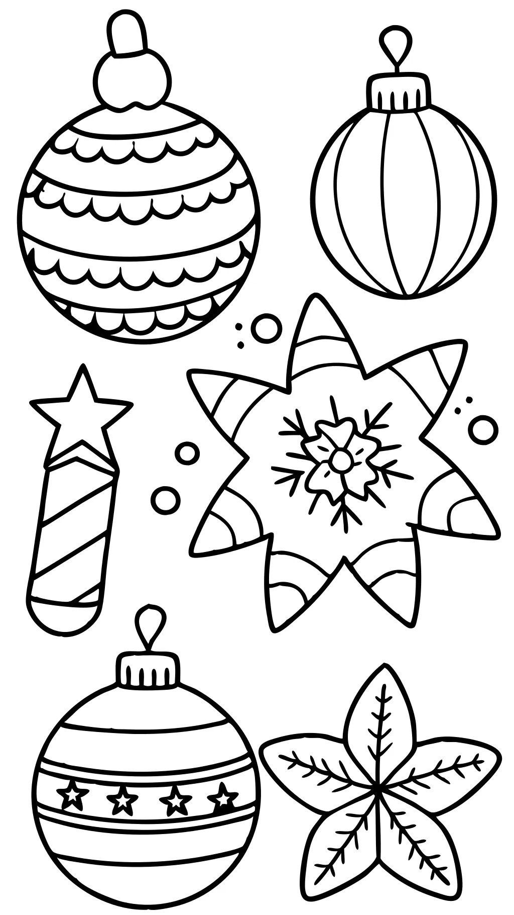 coloriages ornements de Noël